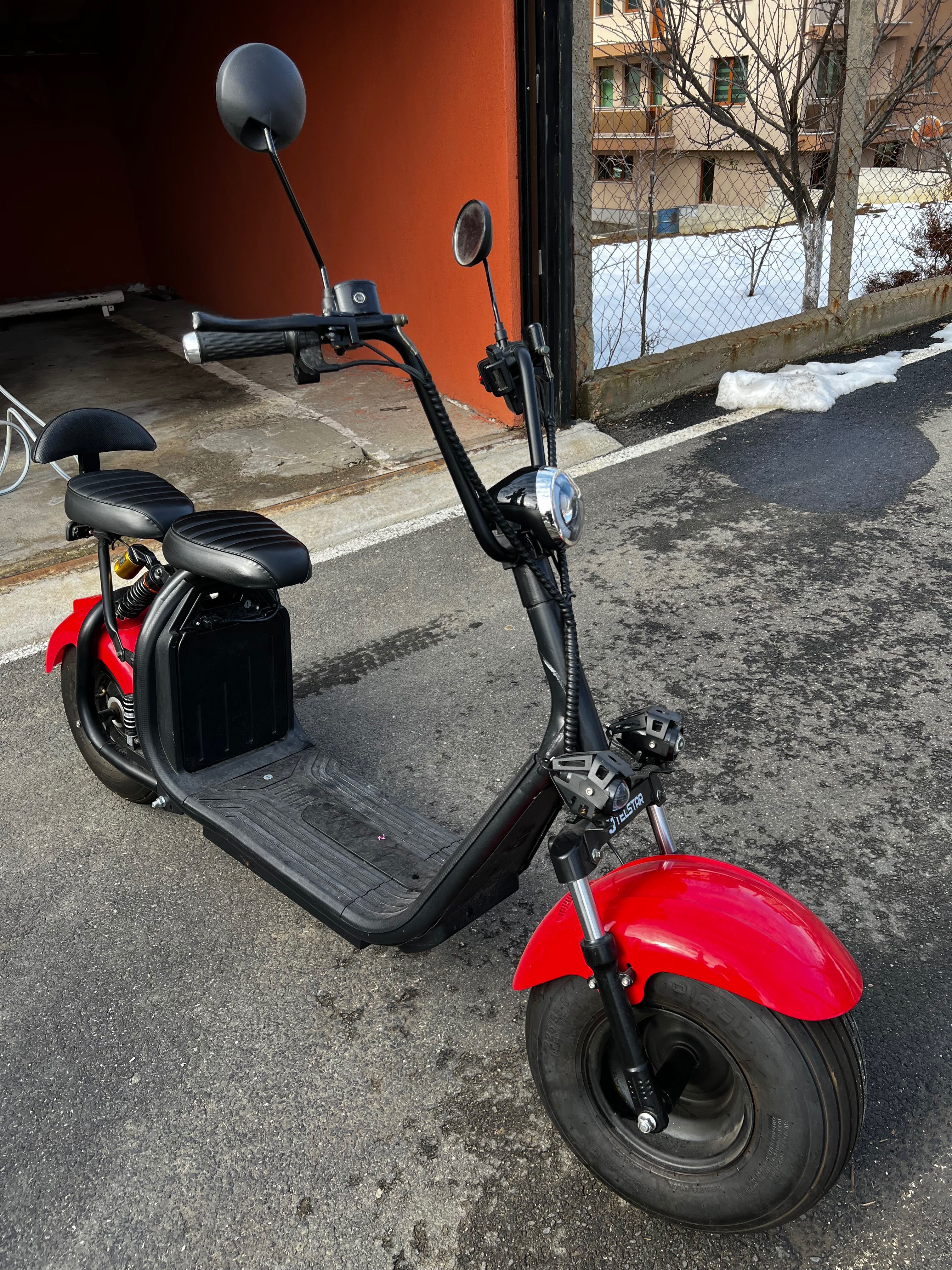 ЕЛЕКТРИЧЕСКИ СКУТЕР BIG CITY HARLEY-пробег70/80км,Bluetooth,65km/h