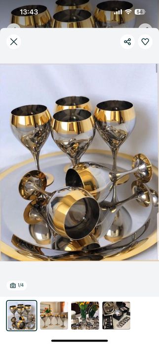 Продам Цептер бокалы и рюмки