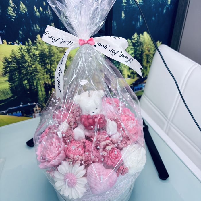 Lumanari din soia si licheni stabilizati