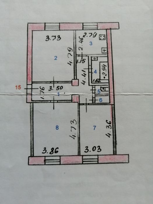 Продам 3-х комнатную квартиру или обменяю на 2-х комнатную. Торг!