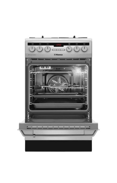 Aragaz hansa fcmx59221, 4 arzatoare, mixt, 4 arzatoare, grill, rotisor