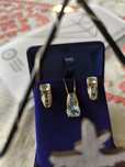 Set aur 14k topaze și diamante