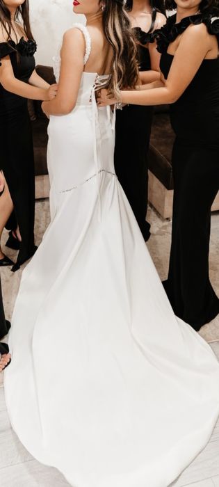 Rochie mireasa tafta