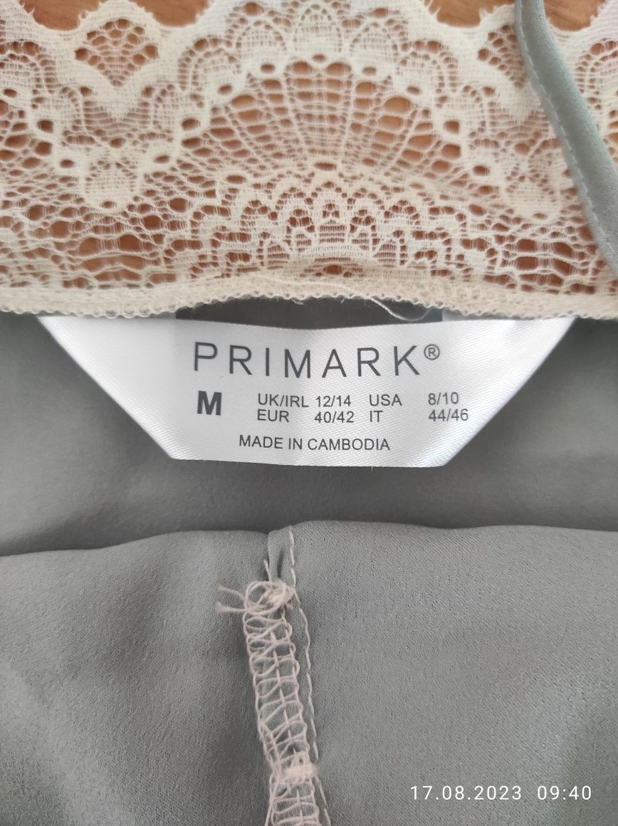 Pijama Primark material satinat ,marime M
