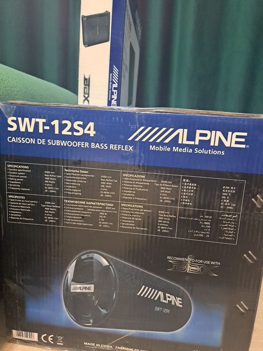 Pachet Subwoofer Alpine complet nou