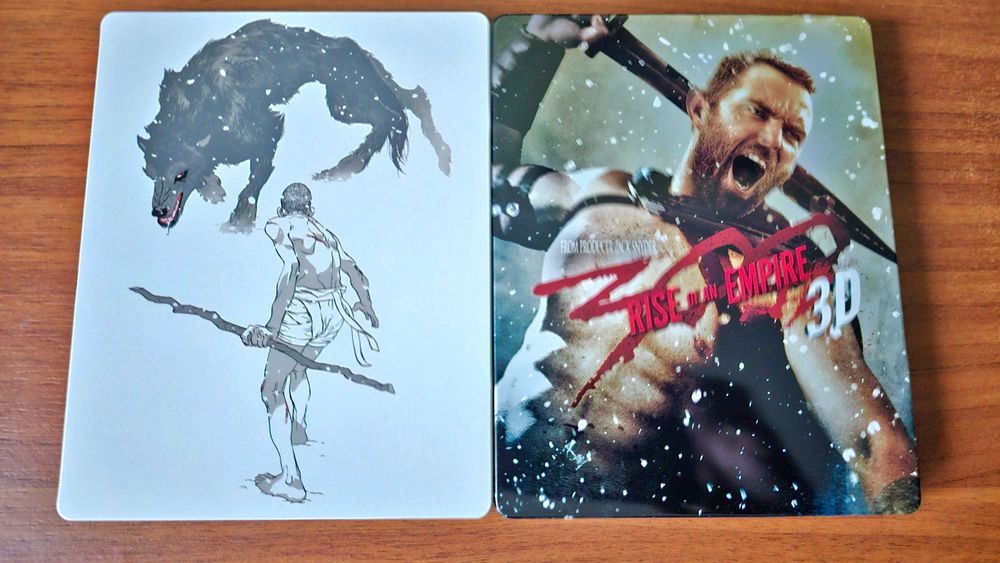Vand pachet 2 steelbook-uri - 300 si 300 - Rise an empire bluray 3D+2D