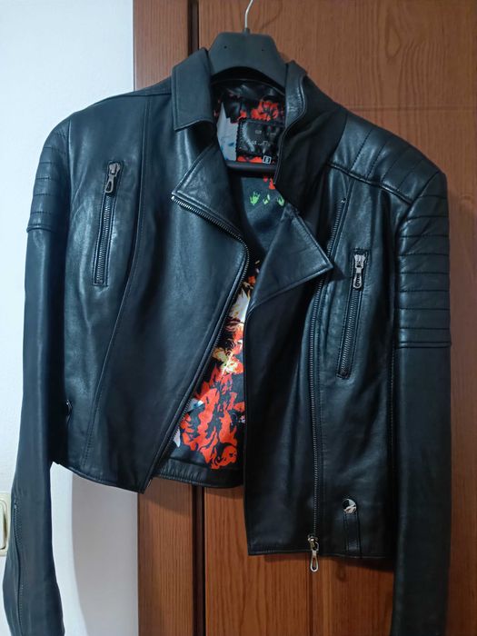 Дамско яке естествена кожа