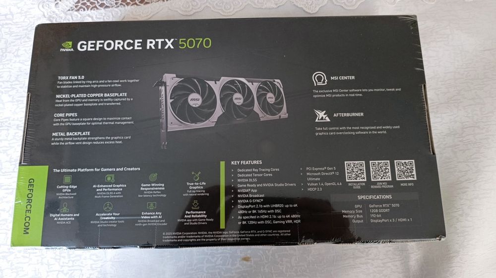 rtx 5070 MSI VENTUS 3X