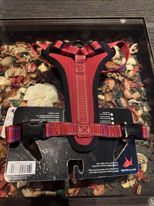 Ham roșu ajustabil pentru câini Kong Mărimea S