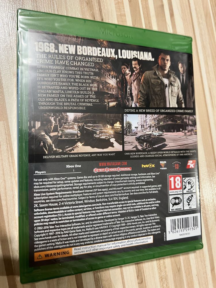 Joc Mafia III Xbox One/ X series - nou sigilat