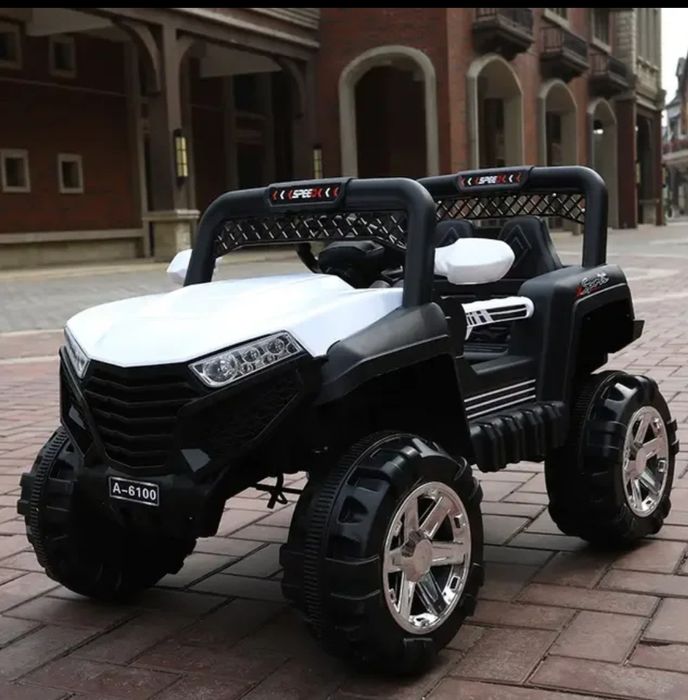 Masinuta electrica UTV A6100 pentru copii cu 2 motoare roti spuma EVA