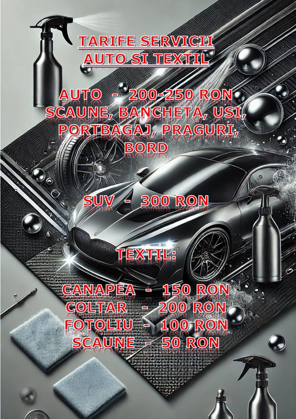 Detailing auto/ canapele
