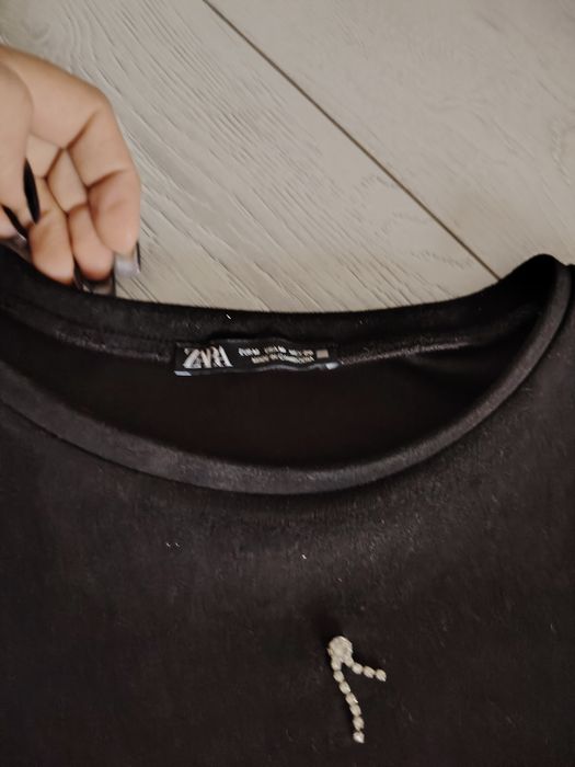 Rochiță Zara din piele întoarsă M