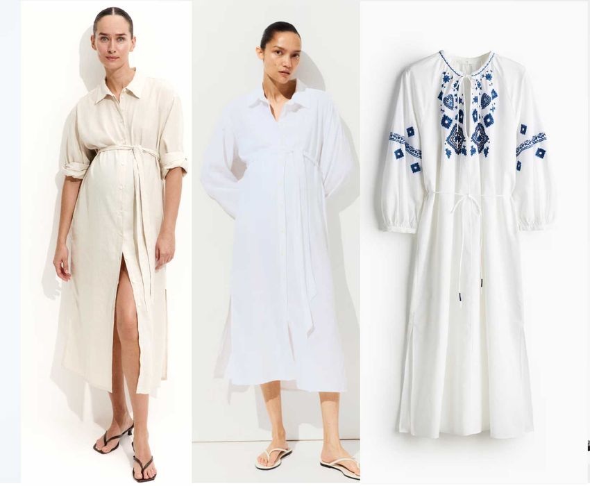 Новые платья H&M, лен/хлопок, размер L (50/56) / XL(54/60)