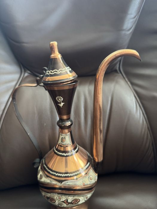 Ceainic pictat din cupru