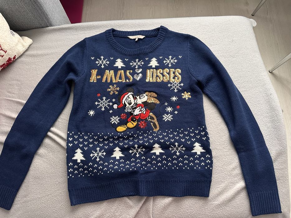 Коледен пуловер тъмносин