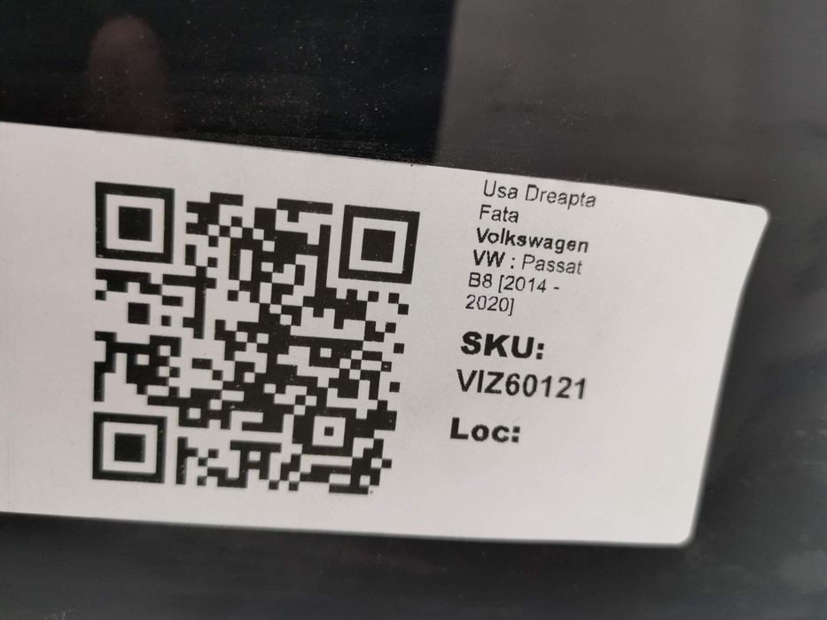 Usa Dreapta Fata Volkswagen VW  Passat B8 2014 2015 2016 2017 2018 201
