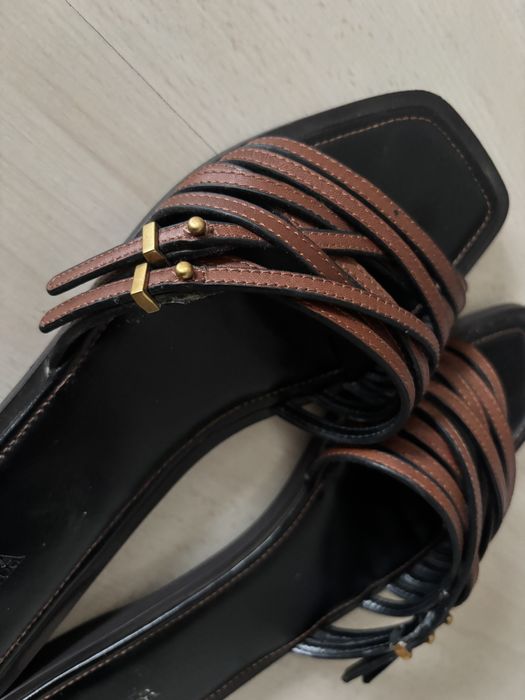 Papuci piele Zara 39