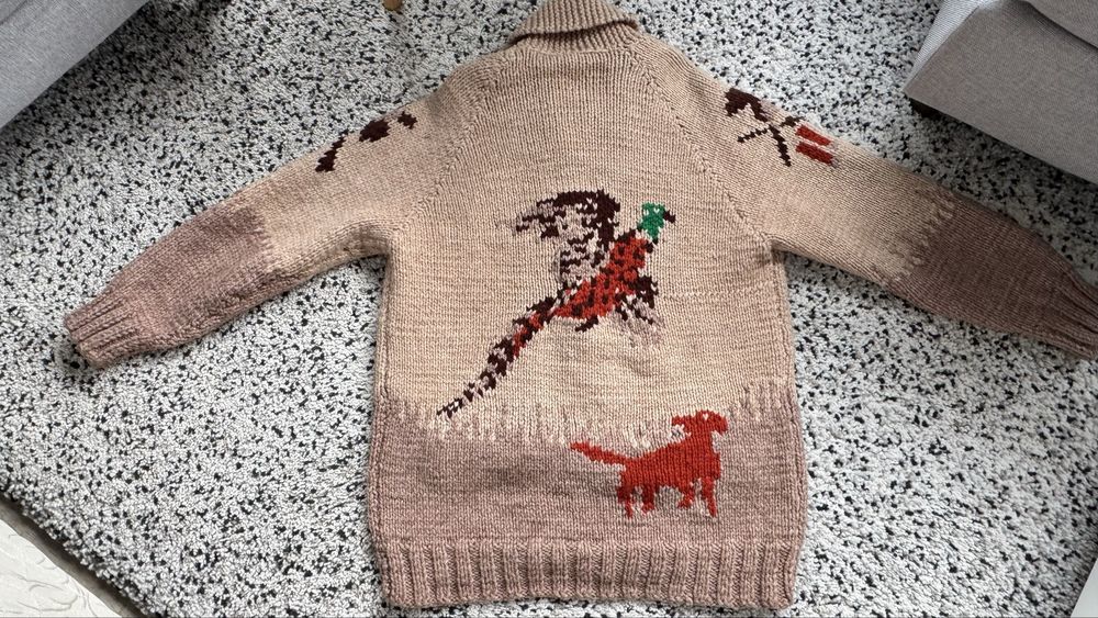 Мъжка вълнена ловна жилетка размер L