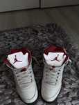 Jordan 5 retro white and red