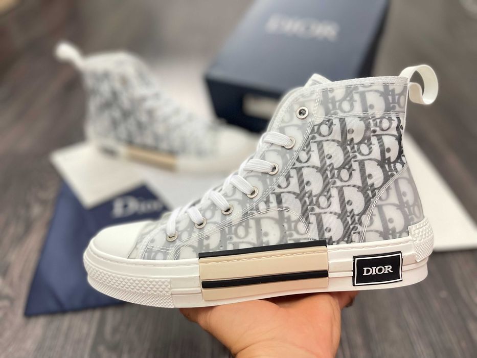 Adidasi DIOR Sneakers - Black/White Premium din Piele