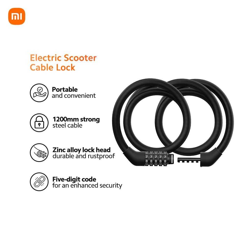 Xiaomi Electric Scooter Cable Lock Nou Sigilat in Cutie Am si cu Cheie