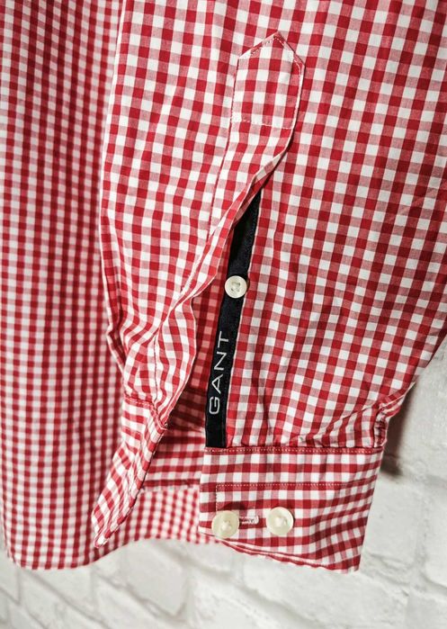 GANT Оригинална мъжка риза червено каре размер XL