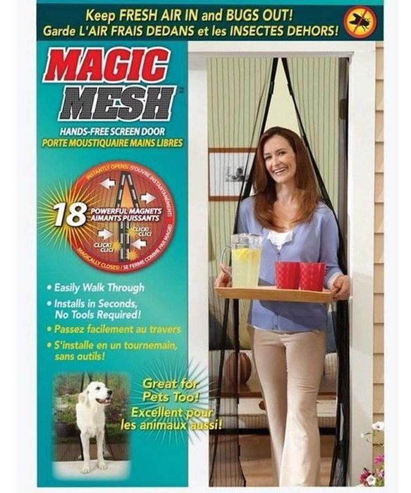 Комарник за врата с магнити