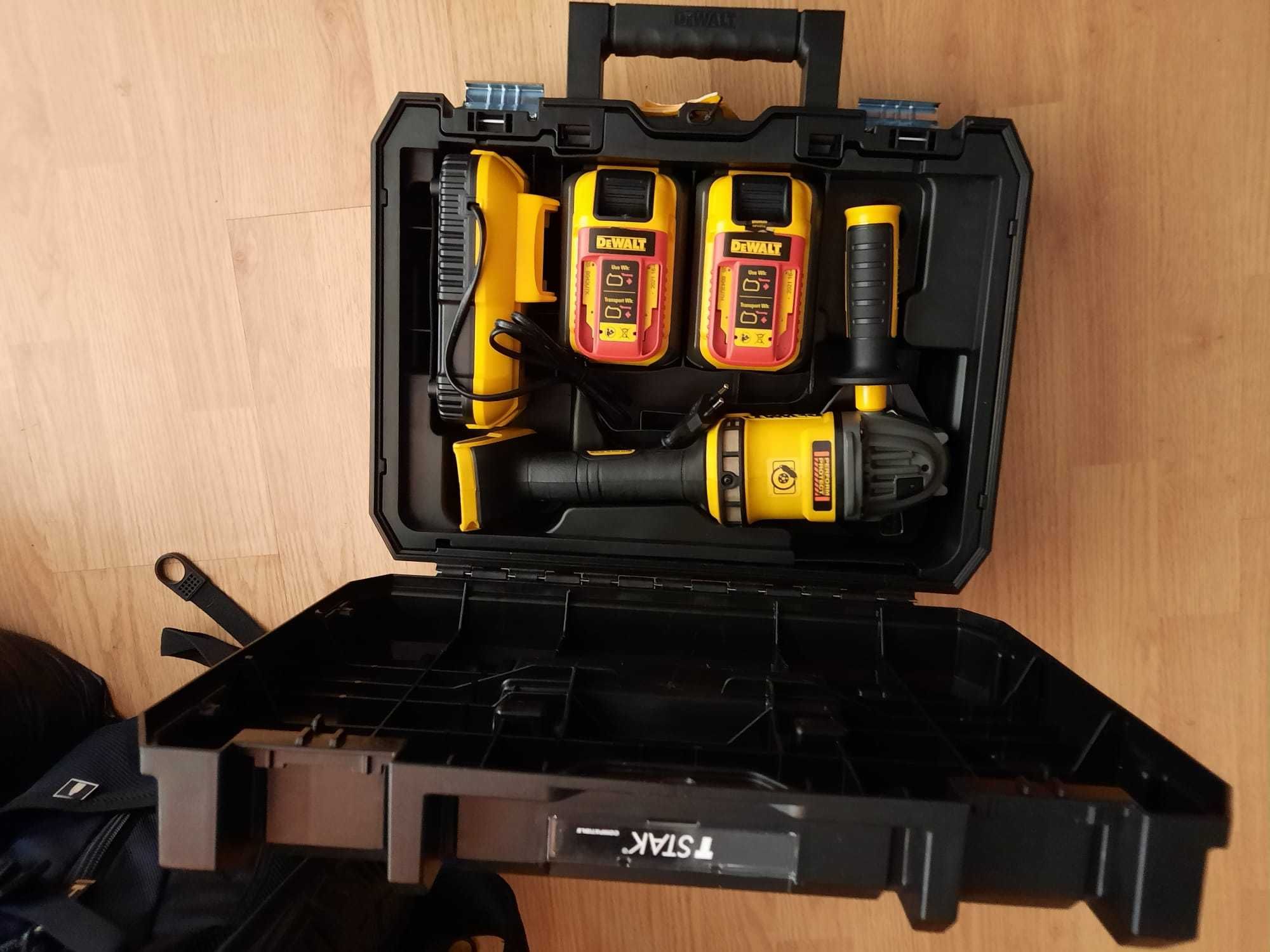 Flex Dewalt 54V Model DCG418NT Nou Complet cu 2 bat. 9Ah Germany