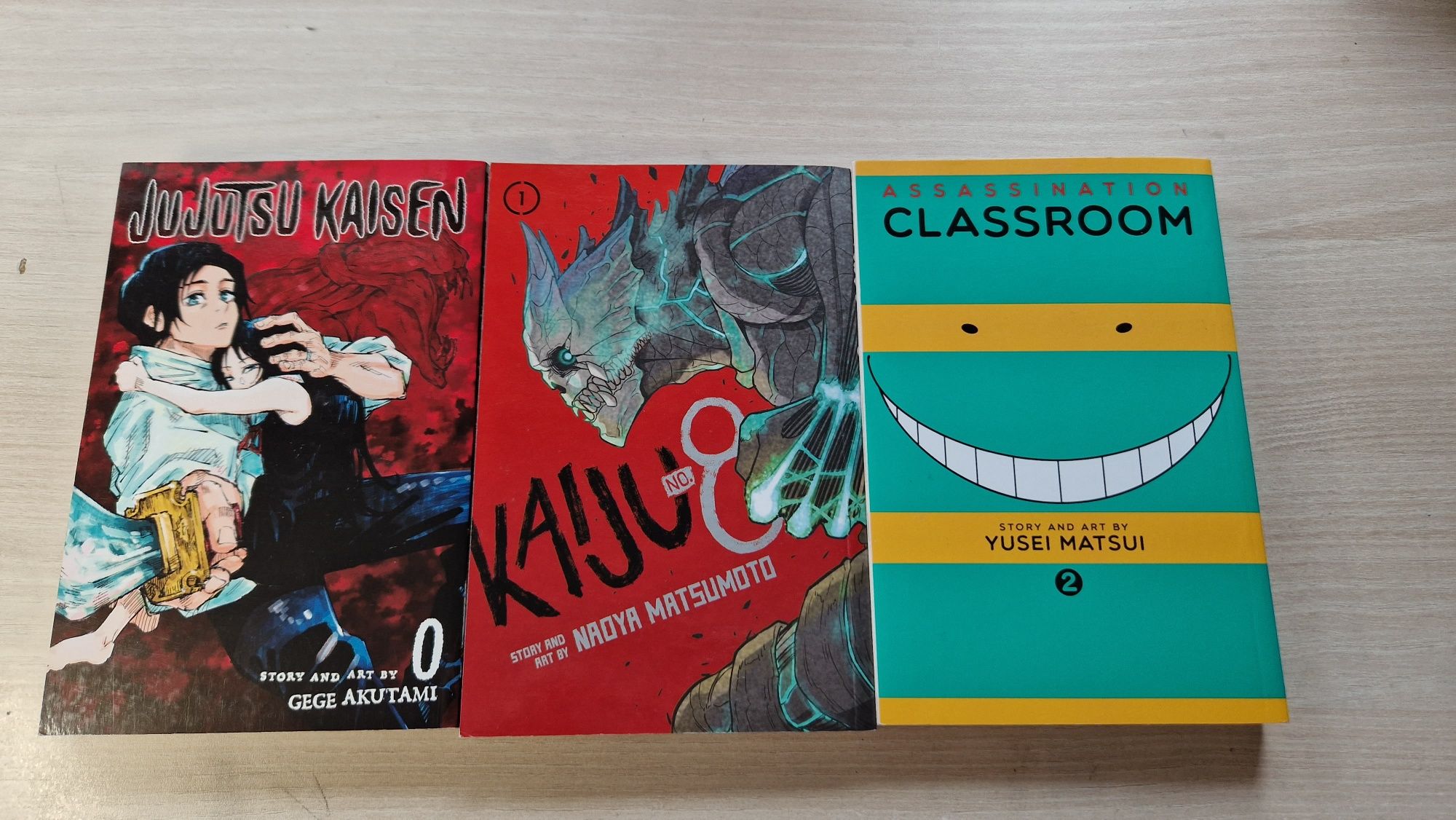 Manga Jujutsu Kaisen, Kaiju No.8 și Assassination Classroom