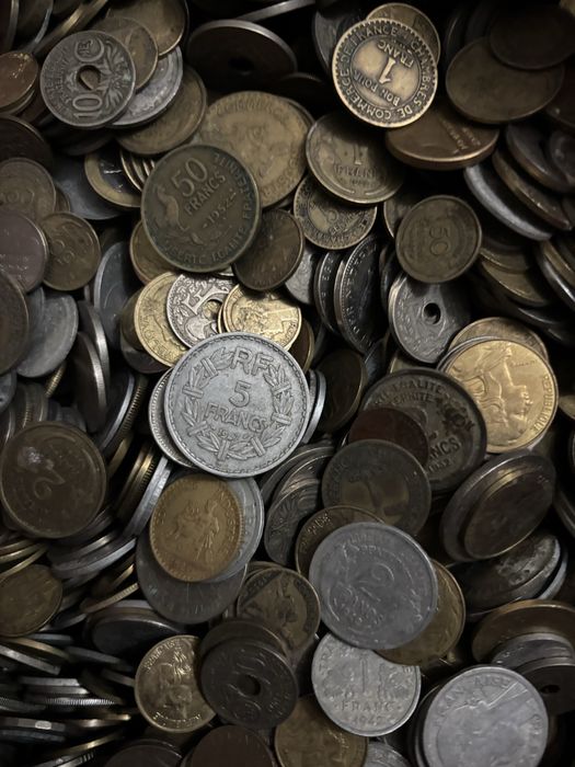 Lot mare de monede straine, 10 kg
