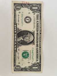 Коллекционная 1 $ долларовая купюра банкнот замещения с серией 2013