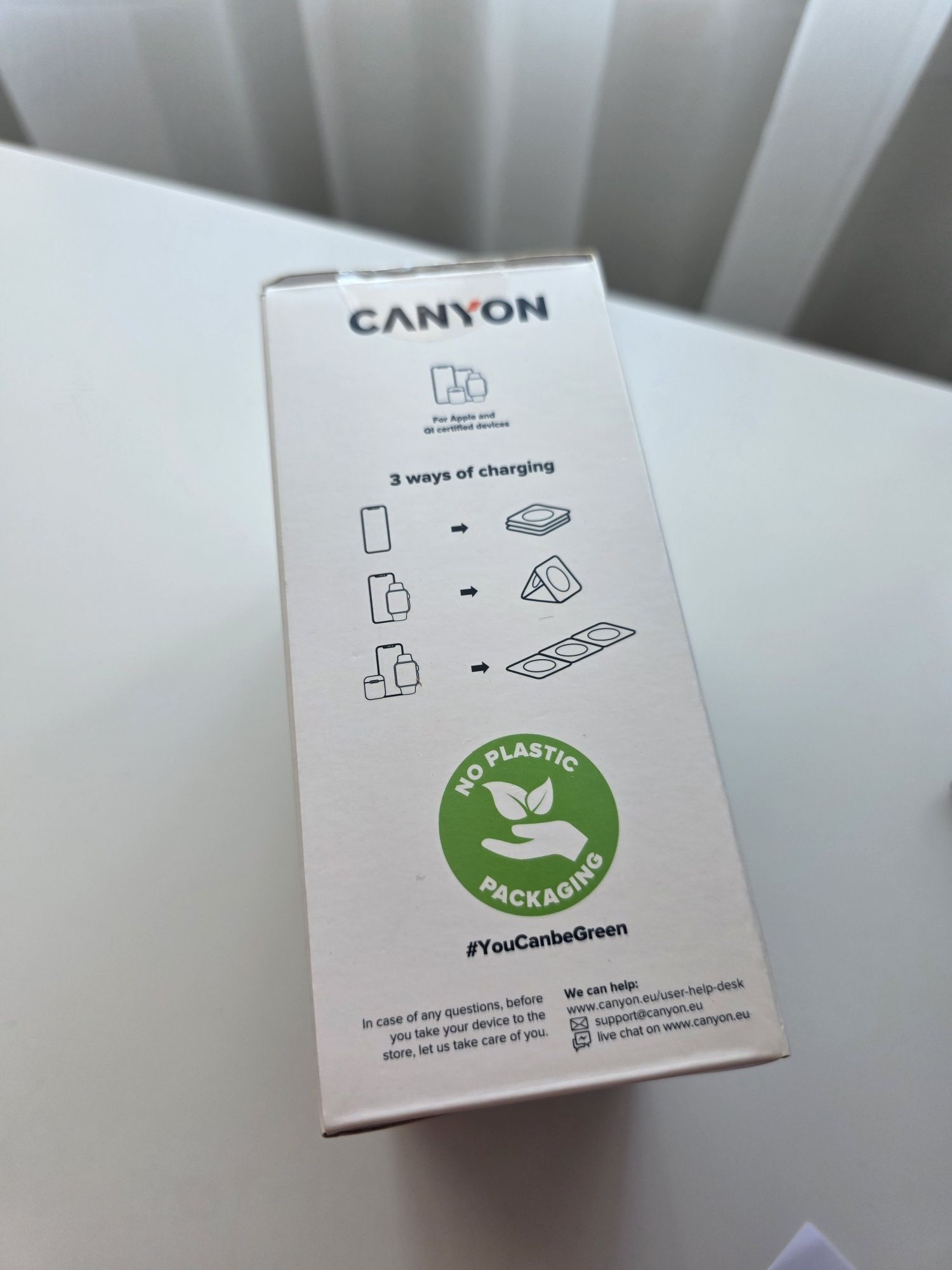 Безжична зарядна станция (за 3 неща) Canyon WCS-305