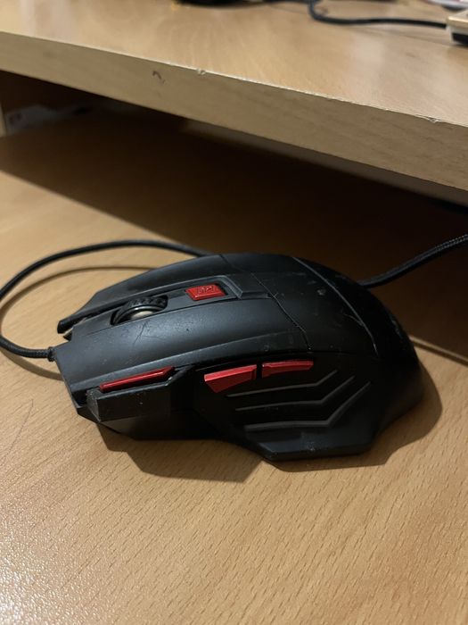 Геймърска Мишка RoXPower M163X, 3200dpi, LED подсветка, Черна