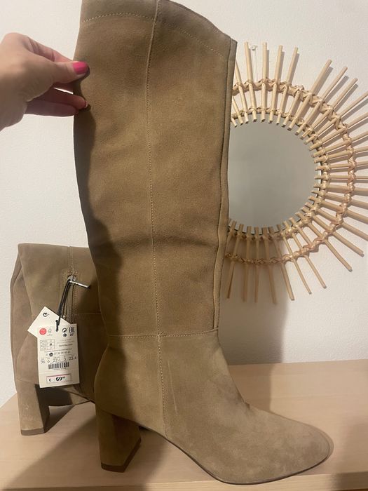 Vând Cizme lungi Berska noi de piele 36