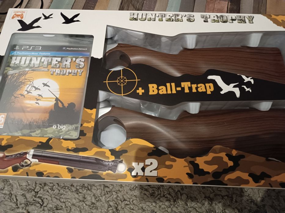 Set 2 PS move, 2 puști, joc Hunter s Trophy PlayStation 3 PS3 PS 3