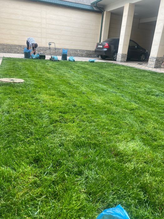 Archa kesish gazon orish gazon ekish fantanchik qilish gullar ekish