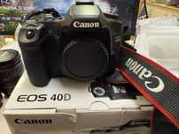 Фотоапарат Canon EOS 40D с два обектива 3 батерии и зарядно