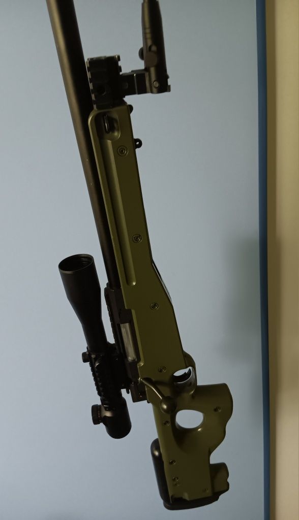 AWP Airsoft снайпер – Пълен ъпгрейд +Оптика Bushnell + бипод