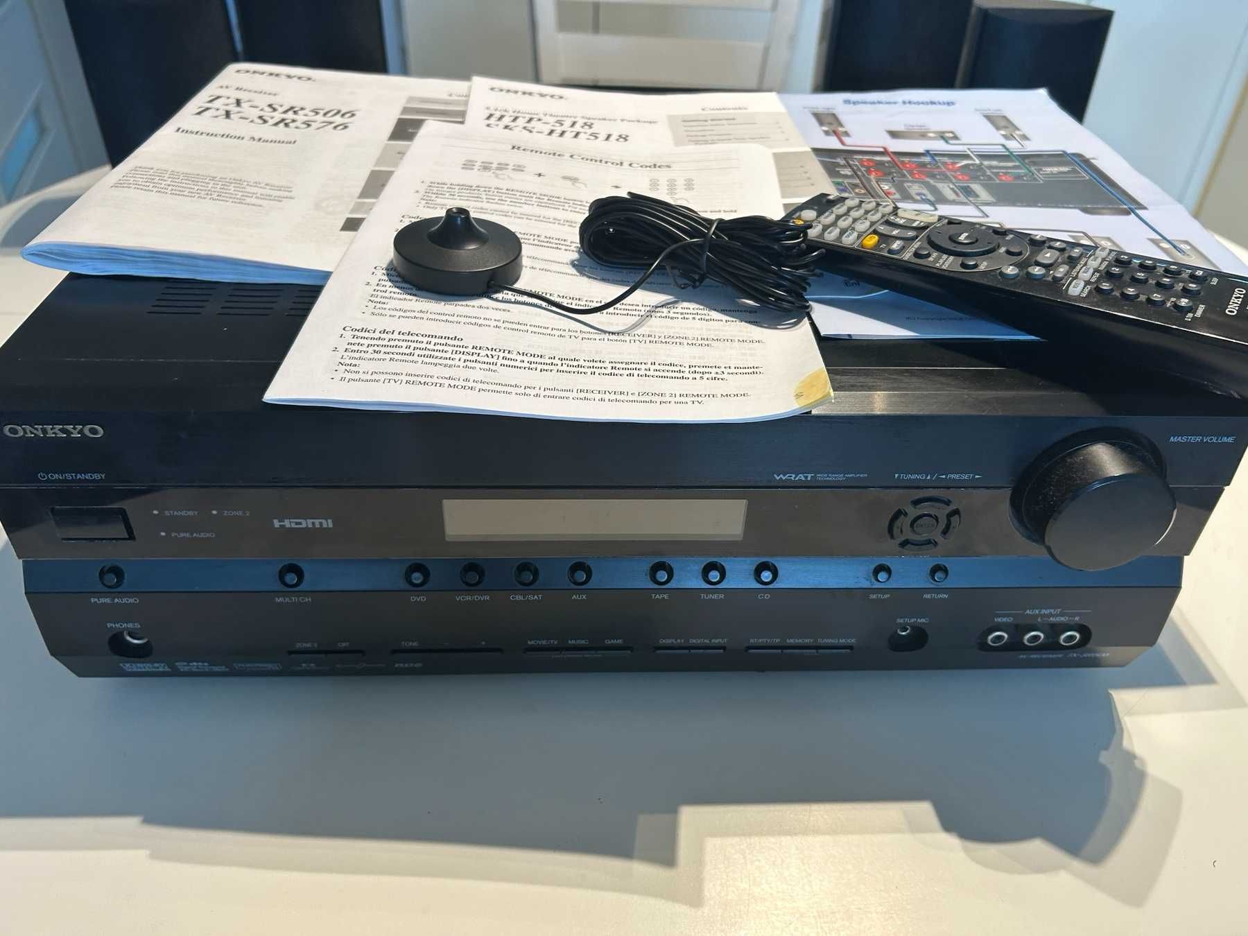 Onkyo TX-SR507 комплект с колони за домашно кино