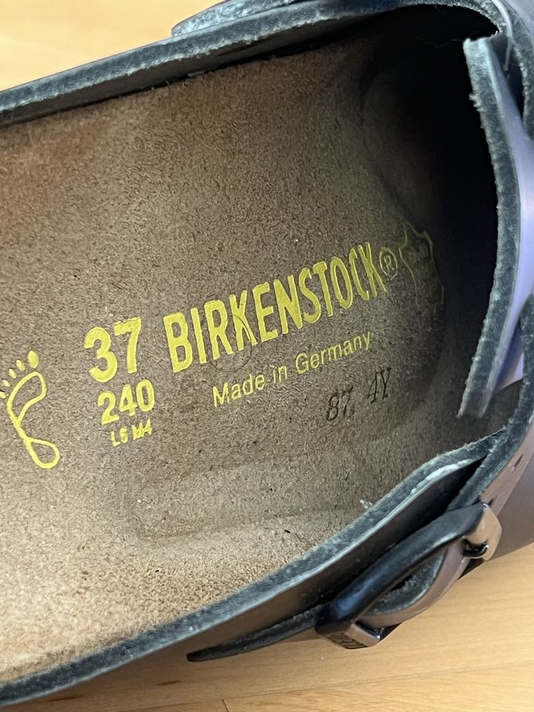 Birkenstock Boston обувки чехли, тип сабо, Чисто нови, Естествена кожа
