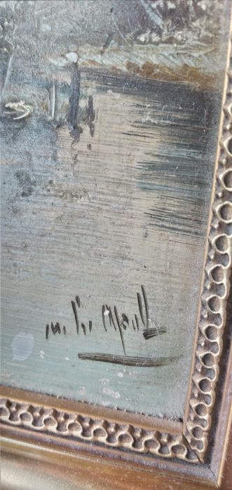 Pictura pe lemn foarte veche