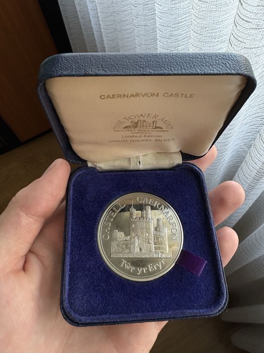monedă de colecție din nichel-argint - Caernarfon Castell