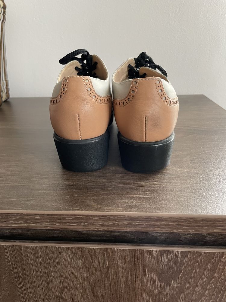 Pantofi Musette stil oxford