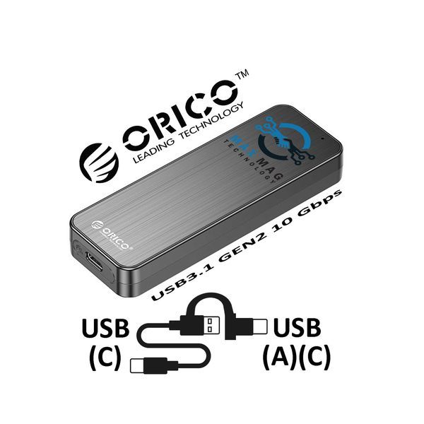 Orico външна кутия за диск Storage - Case - M.2 NVMe M key , 10Gbps