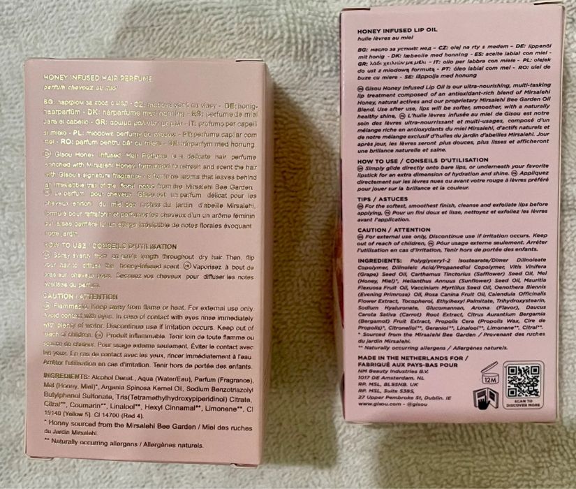 Gisou hair perfume, lip oil. Gisou масло для губ, парфюм для волос