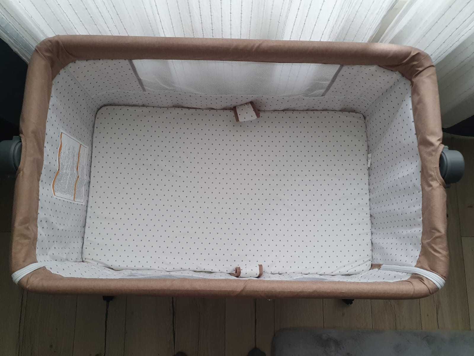 Patut copii co-sleeper pliabil marron