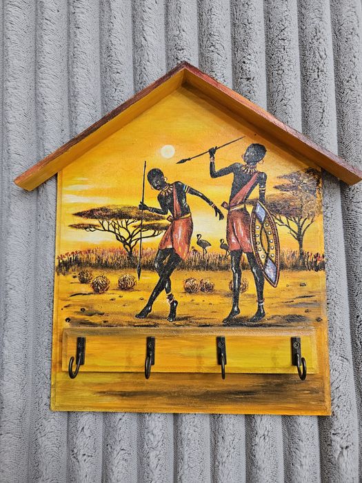 Къчичка за ключове с африкански мотиви