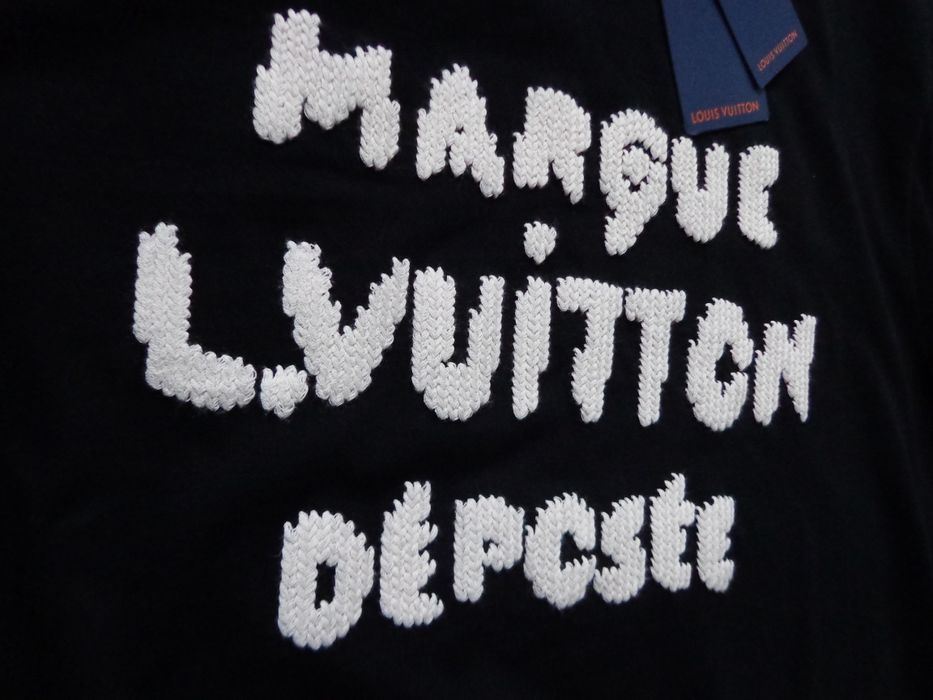 Мъжка тениска Louis Vuitton Embroidered Signature T shirt