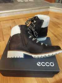 Ботинки Ecco (Дания),зима,нубук+овчина,оригинал,новые,р-р 39